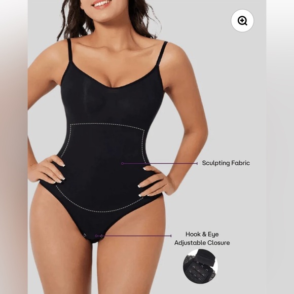 HeyShape snatched bodysuit shapewear XL viral tiktok black slimming suit NWT - Picture 2 of 4